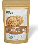 Organic Zing Organic Yellow Mustard Seeds | Whole Yellow Mustard Seed for Pickles & Cooking | 100...