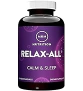 MRM Nutrition Relax-All Sleep | Relaxation + Calmness | Restful Sleep | GABA + L-Theanine + Ash...