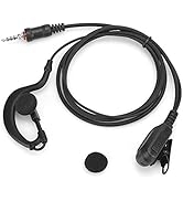 Ymiko Ear Hook Ear Earpiece Waterproof Two-Way Radio Headset for IC-M33/M25/M34 Two Way Radi...