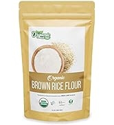 Organic Zing Organic Brown Rice Flour | Rice Flour for Baking | High in Protein | Rice Flour Tort...