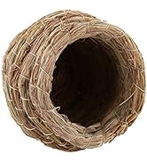 Straw Bird Nest，YOUTHINK Straw Bird Nest Natural Straw Woven Bird Nest Handwoven Birdcage Hanging...