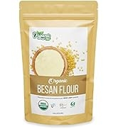 Organic Zing Organic Besan Flour also known as Chickpea Flour, Bengal Gram Flour or Garbanzo Bean...