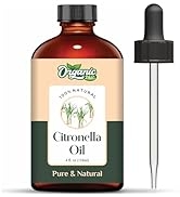 Organic Zing Citronella Essential Oil Pure & Natural for Skin, Face, Hair Care, Aroma Therapy, Di...