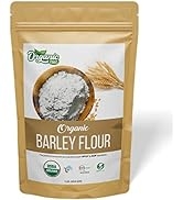 Organic Zing Organic Barley Flour | Organic Hulled Barley ground into Flour | High in Fiber - 454...