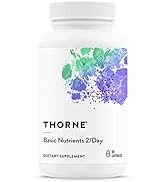 Thorne Basic Nutrients 2/Day - Comprehensive Daily Multivitamin with Optimal Bioavailability - Vi...