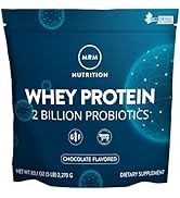 MRM Nutrition Whey Protein | Chocolate Flavored | 18g protein | With 2 billion probiotics + diges...