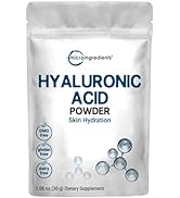 Pure Hyaluronic Acid Serum Powder, High Molecular Weight, Cosmetics Grade, Making Anti Aging Seru...