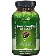 Irwin Naturals PM - 60 Liquid Soft-Gels - with Melatonin, GABA, Ashwagandha, Valerian Root & L-Th...