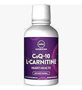 MRM Nutrition CoQ-10 L-Carnitine Liquid | Heart Health | Orange-Vanilla Flavored | Energy + Antio...