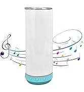 Bluetooth Speaker Cup, 20oz Bluetooth Music Cup Portable Detachable Stainless Steel Sublimation M...