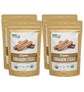 Organic Zing Organic Cinnamon bark | Ceylon Cinnamon Sticks (Cinnamomum verum) for Baking & Cooki...