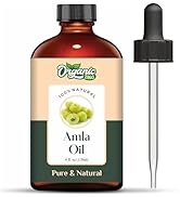 Organic Zing Amla Oil for Pure & Natural for Skin, Face, Hair Care, Aroma & Massage - 118ml