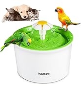 Cat Water Fountain, YOUTHINK 56oz/1.6L Automatic Pet Water Fountain Dog Water Dispenser with 3 Fl...