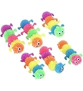 YOUTHINK Cat Toy 6pcs Soft Simulation Inchworm Cat Chew Toy Funny Interactive Bite Playing Toys C...