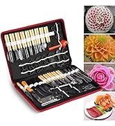 YOUTHINK Culinary Carving Tool, 80PCS/Set Vegetable Fruit Food Peeling Carving Tools Kit for Frui...