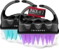 2 Pack Scalp Massager ( Black Purple +Black Green)